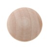 Silverline 6 Pack Round Wood Drawer Knob 1-1/2", Unfinished Cabinet