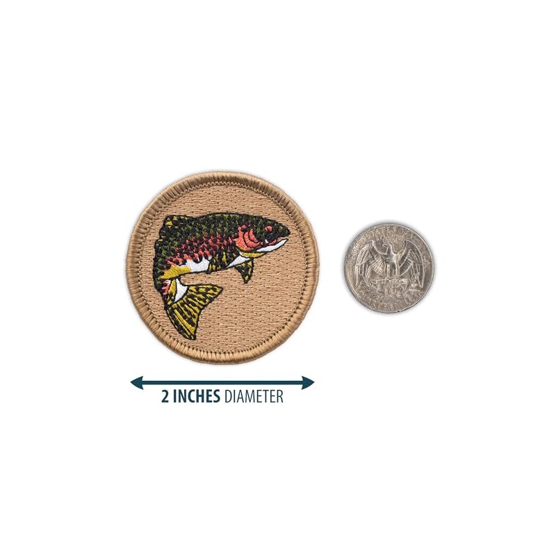 Rainbow Trout Patrol Patch - 2" Round!