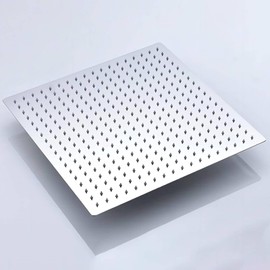 16" Large Chrome Rain Shower Head Ceiling Mount - High Pressure Rainfall Showerhead Ultra-Thin,304 Stainless Steel