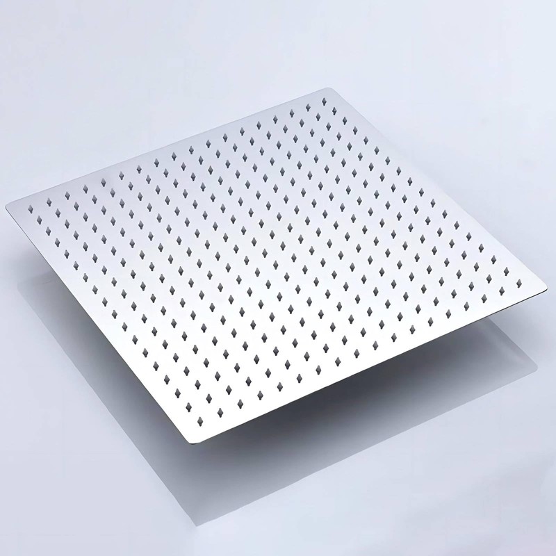 16" Large Chrome Rain Shower Head Ceiling Mount - High