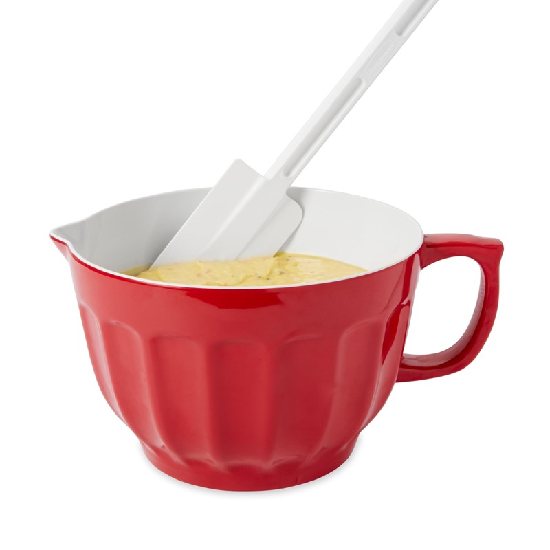 Rubbermaid Commercial Products Scraper Spatula/Food Scraper, 13.5-Inch, Dishwasher Safe, White,