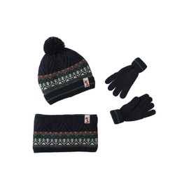 Vertbaudet Boys Gift Set - Hat, Scarf & Gloves, fir green