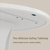 Einhomn Round Dining Table for 4-6, Kitchen Table with Sturdy