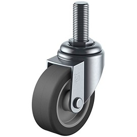 Uei Caster: S Series, ST Type, Free-Caster Elastomer Car, Wheel Diameter 3.9 inches (100 mm), Screw Size: M0.6 x 1.6 inches (16 x 40 mm), Pitch: 0.8 inches (2.0 mm), Manufacturer Model: ST-100EL, M16