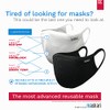 Maskari Maskari Navy Blue Reusable Face Mask | Washable |