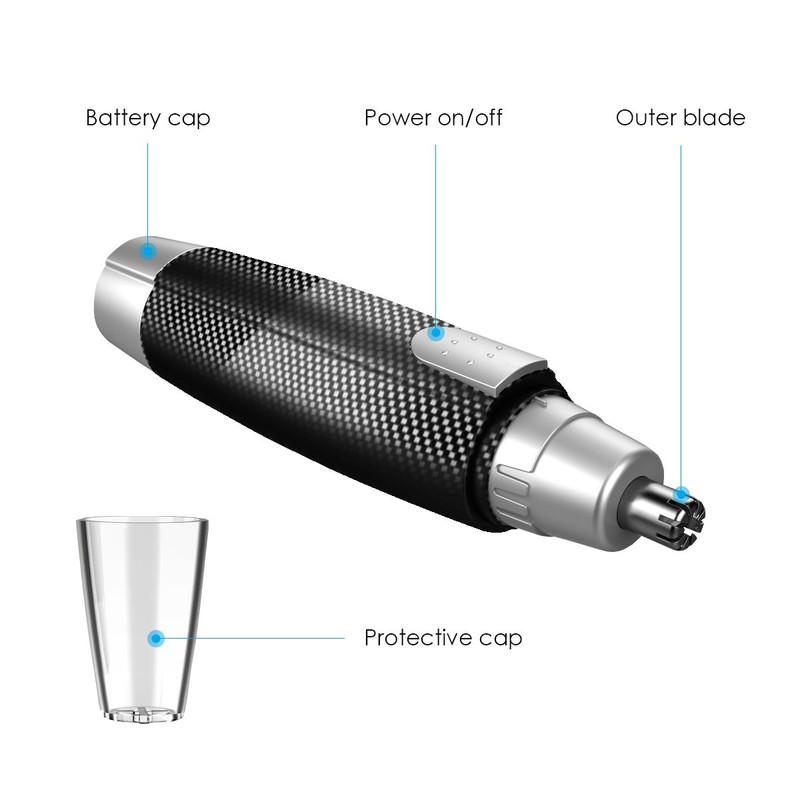 Luxitude Precision Ear & Nose Hair Mens Grooming Trimmer -