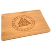 Samunshi® Wooden Board with Engraving Valknut Runes Bamboo Board Chopping