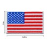 Graphic Dust 3.2x2 inches Mexico Flag USA Flag Embroidered Iron