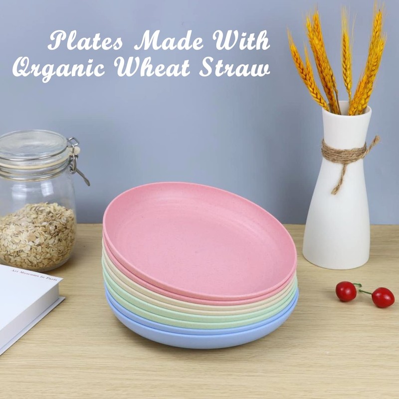 Homienly Deep Dinner Plates Set of 8 Alternative for Plastic