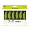 Genuine Fred Pickle Party Candles Set of 6 Quirky Pickle-Shaped