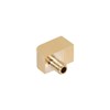 sourcing map Brass Pipe Fitting 90 Degree Rod Material Screw-In