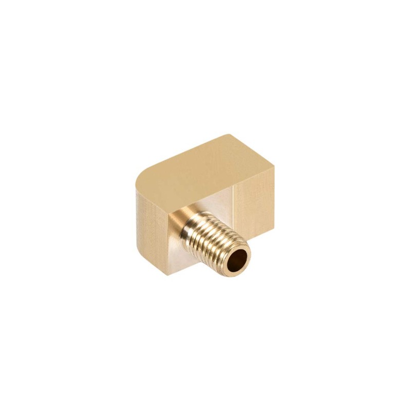 sourcing map Brass Pipe Fitting 90 Degree Rod Material Screw-In