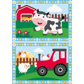 Ravensburger CreArt 23947 - On the Farm - Painting by Numbers for Children from 7 Years, Easter Gifts Children 5 Years, Small Gift for Easter