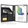 Writing Case 2 Ring Binder A4 Conference Folder Magnetic Closure