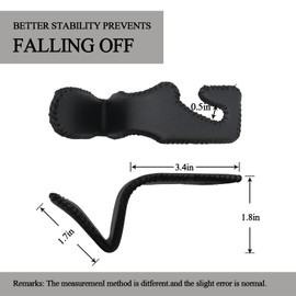 2 ganchos de piel para reposacabezas de coche para coche, ganchos de asiento de automóvil, accesorios interiores para colgar monederos y bolsas y abrigos (negro)