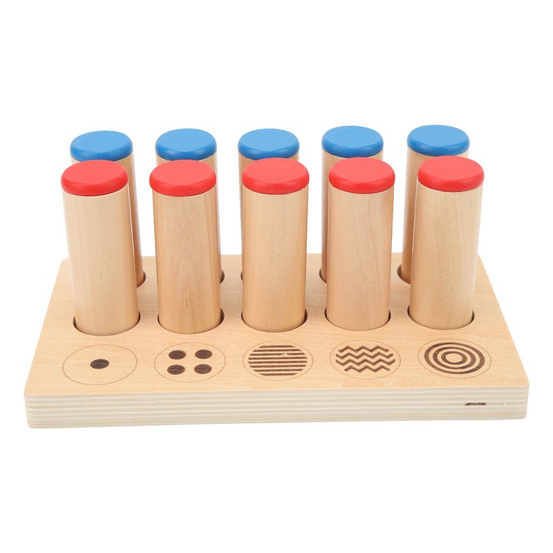 Wooden Sound Cylinders Toy Sensory Integration Training Educational Sound Stick