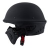 Milwaukee Helmets MPH9830DOT Rascal 3/4 Open Face Flat Black 2