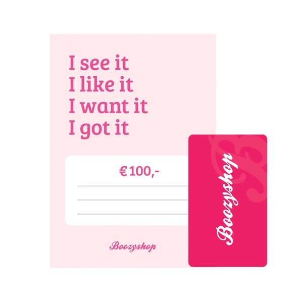 Boozyshop Gift voucher 100 Euro