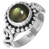 Original Labradorit Edelstein Ring Solide 925 Sterling Silber Handgemacht Schmuck