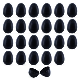 BestPysanky 24 Matte Blackboard Plastic Easter Eggs, Each 2.25 Inches