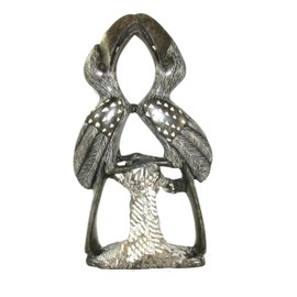 The Friendly Trading Co Hornbill Bird Sculpture in Serpentine Stone 27 cm 11 inch 2.5 kgAfrican Hand Crafted by Shona People of Zimbabwe Home Pond Aquarium