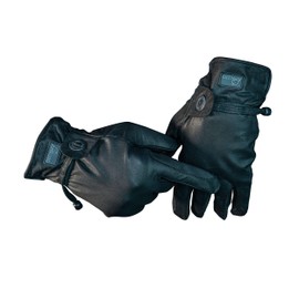 APPALERO - Western Riding Gloves Made of 100% Goat Leather - Leather Gloves for Men and Women Available in Various Sizes & Colours - Robust & Smooth Leather Riding Gloves (Black, L)