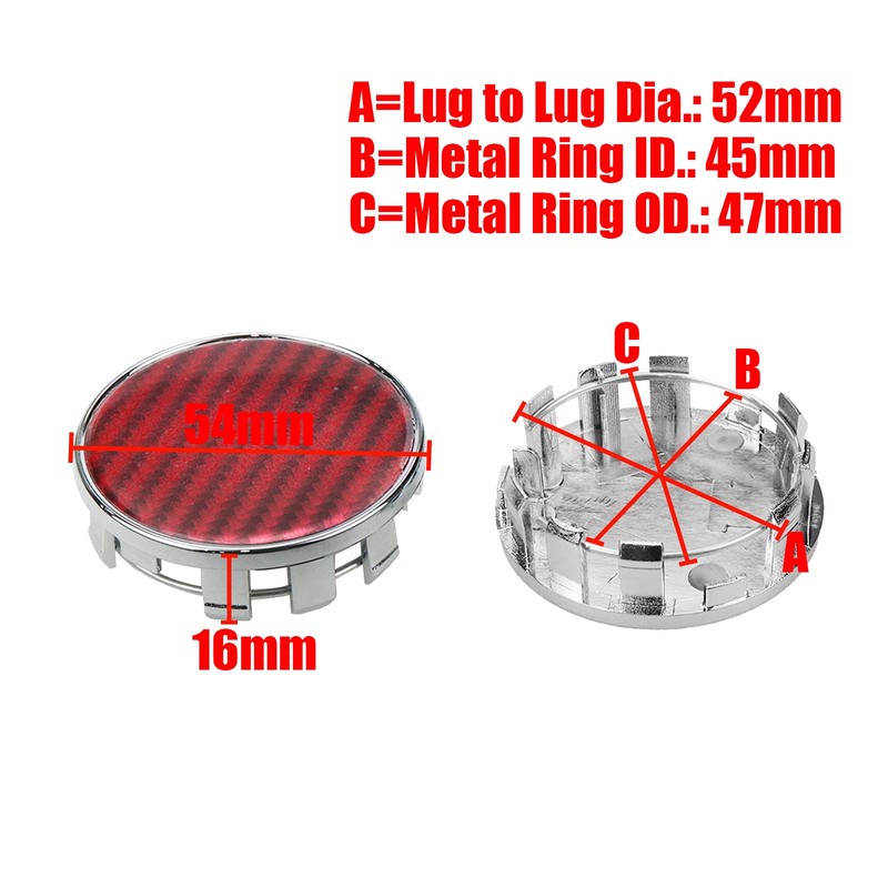 Modengzhe Center Caps for Rims,54mm Wheel Rim Hub Center Covers