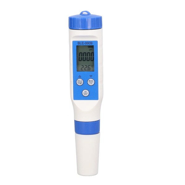 TOPINCN 5‑in‑1 Water Testing Meter, Water Quality Test Pen Digital Water Tester with Bluetooth5.2 PH TDS EC SALT TEMP APP Control for Swimming Pool Fish Tanks