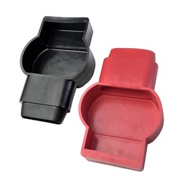 MGI SpeedWare Insulated Military Spec Battery Terminal Covers, Top Post Red and Black Pair (4/0 AWG)