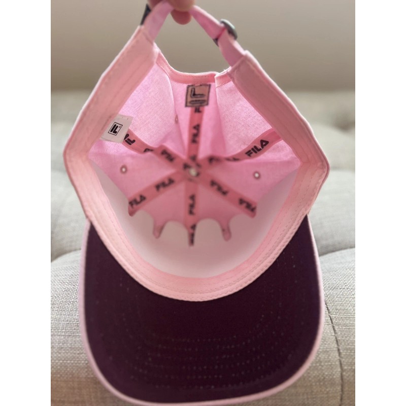 FILA NEW FILA Embroidered Cursive Font Baseball Cap Hat Light