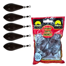 PRO FILSTAR Ground Lead Long Cast 5 x 110 g - Swivel Lead Fishing - Fishing Lead Set - Ground Fishing - Pear Lead Fishing - Lead Weight - Fishing Weights - Lead Weights - Drop Lead - Carp Lead
