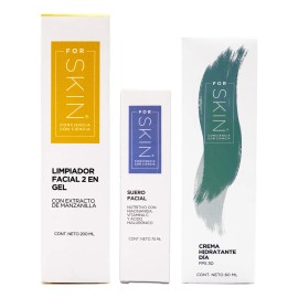 For Skin Kit 3 Piezas - Rutina Completa De Cuidado Facial