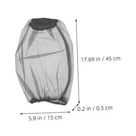 KOMBIUDA Mosquito Hat Netting Portable Bug Hiking Travel Outdoor Accessory Full Bug Protection Black