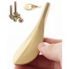 Wannianmu 2 Pcs Leaf Shape Solid zinc Alloy Cabinet Pulls