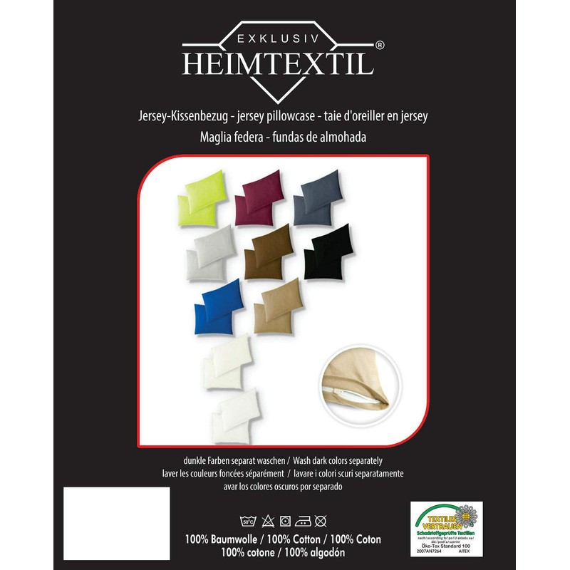 EXKLUSIV HEIMTEXTIL Cushion Cover Twin Pack with Zip 40 x