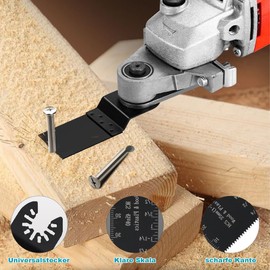 7-Piece Multitool Saw Blades Set, Titanium Oscillating Tool Saw Blades Accessories, Multifunctional Tool, Universal Accessories for Metal, Wood, Plaster, Drywall and PVC