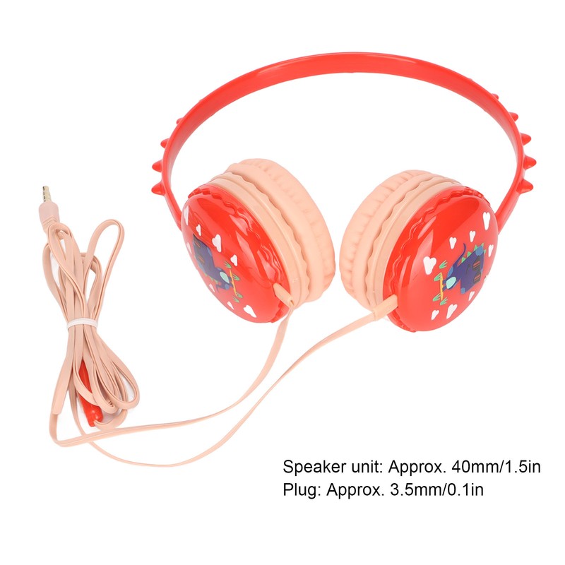 Kids Wired Headphone 3.5mm Jack Stereo Adjustable Headband Cute Child