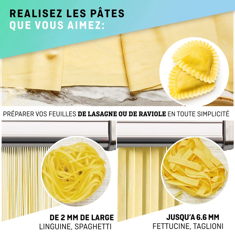 Manual Pasta Maker with Dryer - Multi-Pasta Stainless Steel Italian