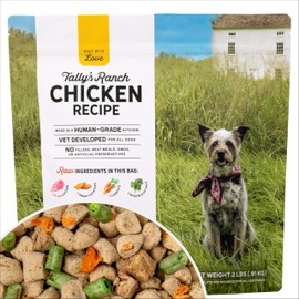 Tally's Ranch Freeze-Dried Raw Dog Food | Complete & Balanced Meal, Topper or Mixer | Real Chicken | High Protein Diet for Picky Eaters | Vet Formulated, Made in USA, Whole Food Ingredients (2lb Bag)