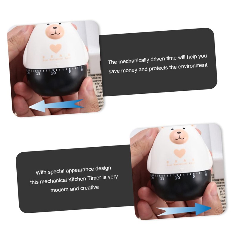 LIFKOME Mechanical Timer Egg Timer for Boiling Eggs Mini Cartoon