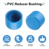 sourcing map 20 Pcs PVC Pipe End Cap Fitting, 25mm/1"