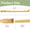 BambooMN 17 Inch Bamboo Wooden Back Scratcher Knobby Massage Roller