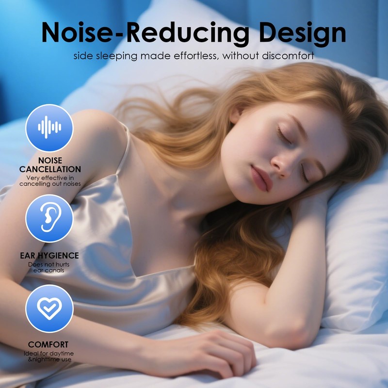 Ohrstöpsel, Noise cancelling Ohrstöpsel,Sleep deep ohrstöpsel, weich und wiederverwendbar, Flexible
