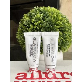 GLAMGLOW 2x Glam Glow Super Mud Clearing Treatment 0.24 oz Travel Size SEALED