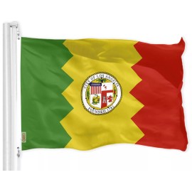 G128 Los Angeles City Flag 3x5FT Printed 150D Polyester California Cali By G128