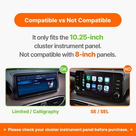 FICS Phone Holder for Hyundai Santa Fe 2021 2022 2023 Upper Trims with Wide Screen – Custom-Fit Mount for Seamless Display Integration, Interior Accessories for Navigation Use, Stable Driving View