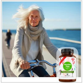 BonVigo® MenthaVigo Lungwort & Eucalyptus 180 Capsules - 11 Plant Extracts - Riboflavin for Maintaining Normal Mucous membrane, e.g. Throat, Nose Bronchi, Selenium for Normal Function Immune System