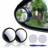 2 pcs Blind Spot Mirrors, 2" Round HD Glass Convex