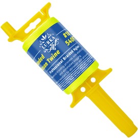 LURKA Mason Line String,#18 540 Feet 8 Braided Construction Nylon Line with Spool Fluorescent Yellow String Line for Precision Work, DIY, and Gardening Projects（Yellow Line）