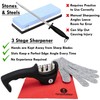 Knife Sharpeners for Steel and Ceramic Kitchen Knives - Manual